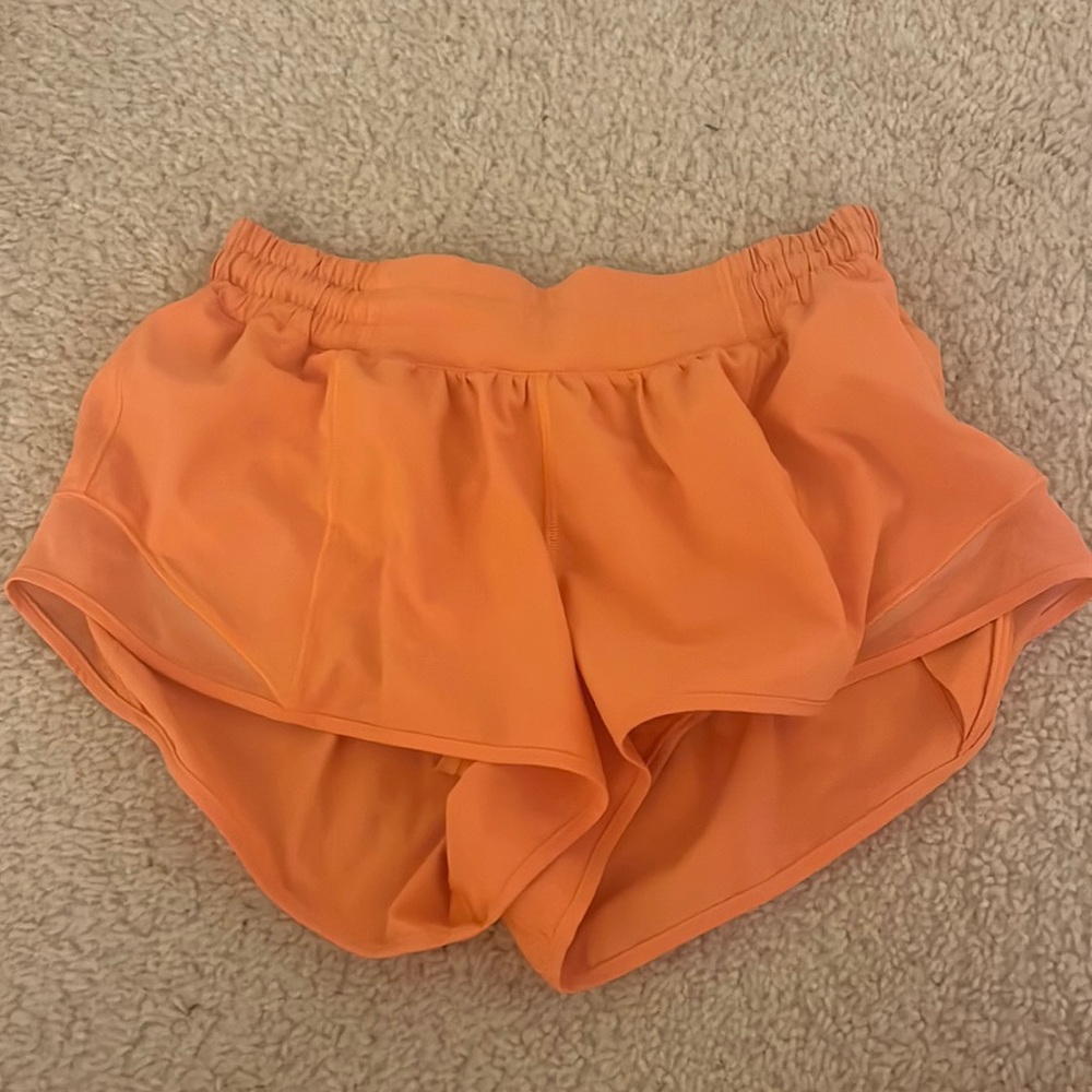 Lululemon orange hotty hot shorts!